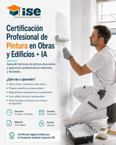 Certificación Profesional de Pintura en Obras y Edificios + IA
