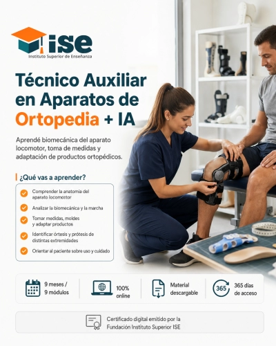 Técnico Auxiliar en Aparatos de Ortopedia + IA
