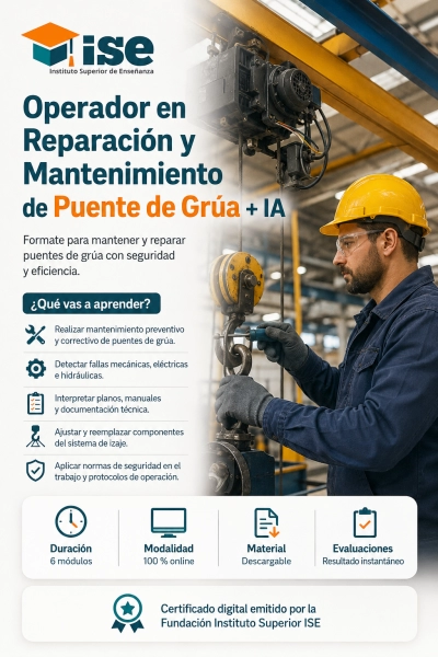Operador en Reparación y Mantenimiento de Puente de Grúa + IA