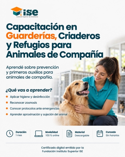 Capacitación en Guarderías, Criaderos y Refugios para Animales de Compañía
