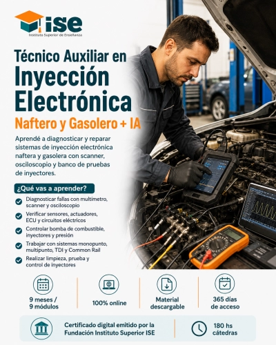 Técnico Auxiliar en Inyección Electrónica Naftero y Gasolero + IA