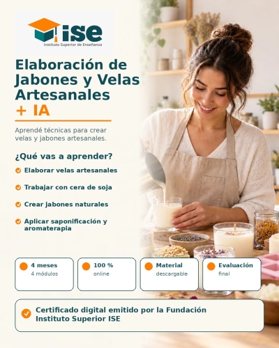 Elaboración de Jabones y Velas Artesanales + IA