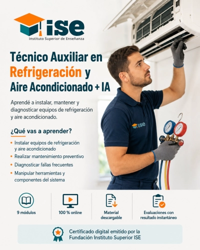 Técnico Auxiliar en Refrigeración y Aire Acondicionado + IA