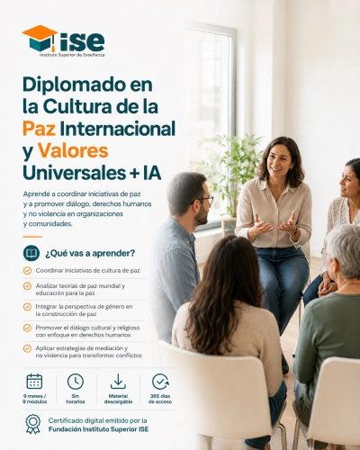 Diplomado en la Cultura de la Paz Internacional y Valores Universales + IA
