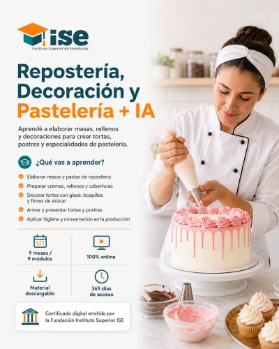 Repostería, Decoración y Pastelería + IA