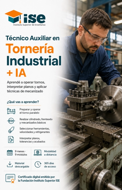 Técnico Auxiliar en Tornería Industrial + IA