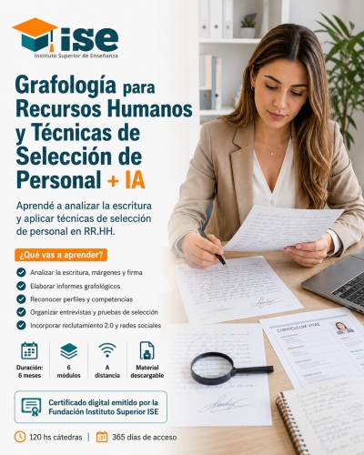 Grafología para Recursos Humanos y Técnicas de Selección de Personal + IA
