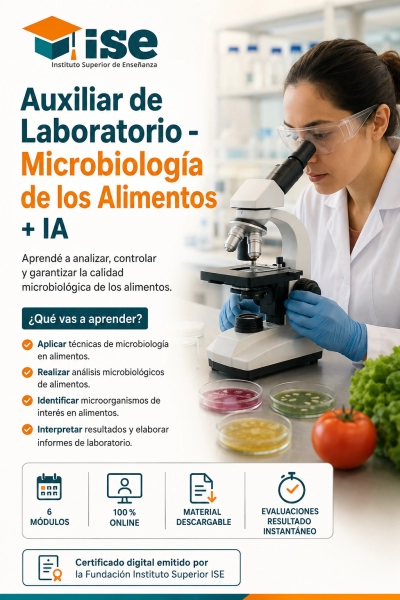 Auxiliar de Laboratorio - Microbiología de los Alimentos + IA