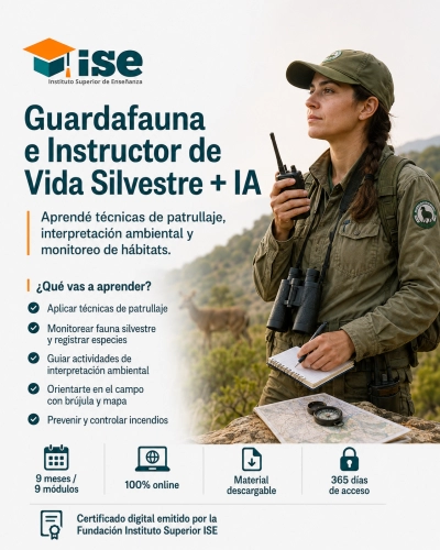 Guardafauna e Instructor de Vida Silvestre + IA