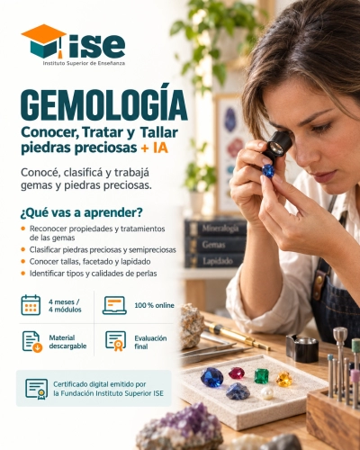 Gemología - Conocer, Tratar y Tallar piedras preciosas + IA