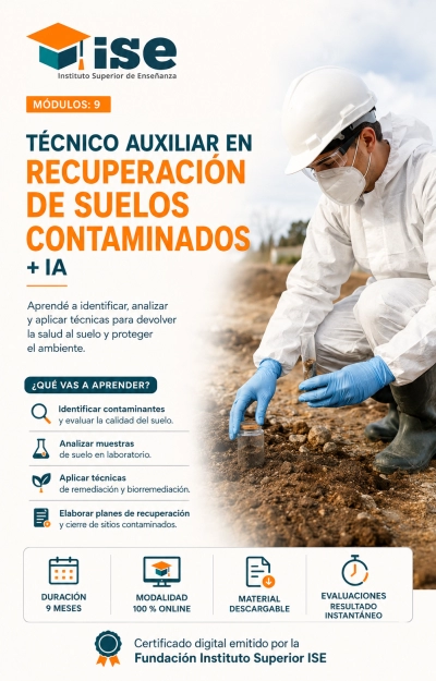 Técnico Auxiliar en Recuperación de Suelos Contaminados + IA
