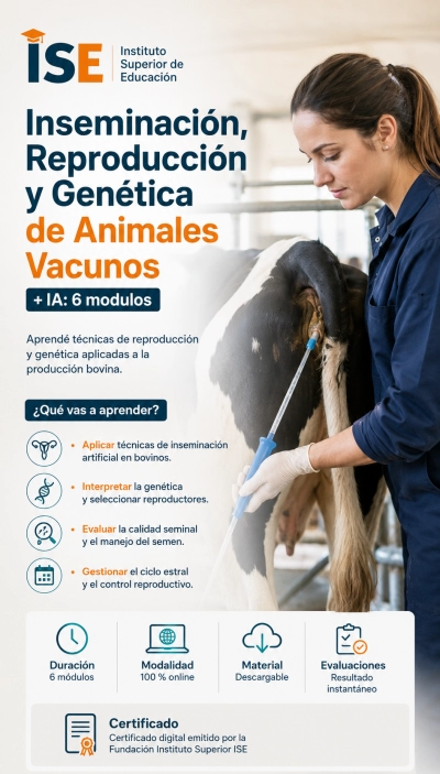 Inseminación, Reproducción y Genética de Animales Vacunos + IA