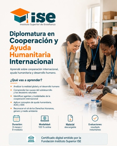 Diplomatura en Cooperación y Ayuda Humanitaria Internacional + IA