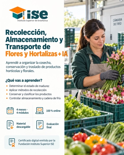 Recolección, Almacenamiento y Transporte de Flores y Hortalizas + IA