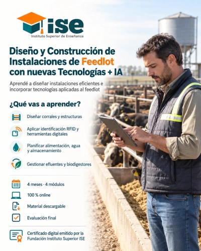 Diseño y Construcción de Instalaciones de Feedlot con nuevas Tecnologías + IA