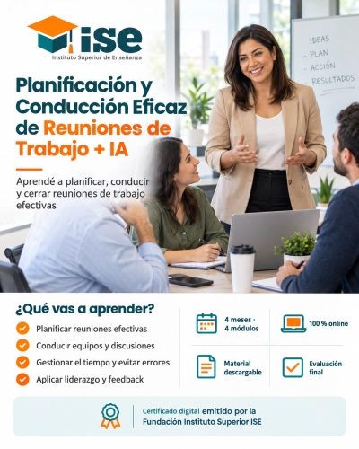 Planificación y Conducción Eficaz de Reuniones de Trabajo + IA