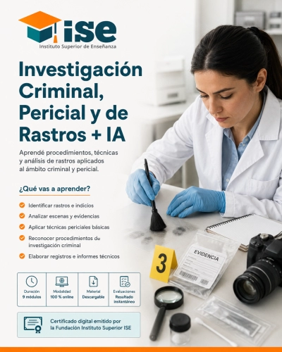 Investigación Criminal, Pericial y de Rastros + IA