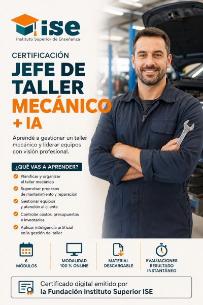 Certificación Jefe de Taller Mecánico + IA