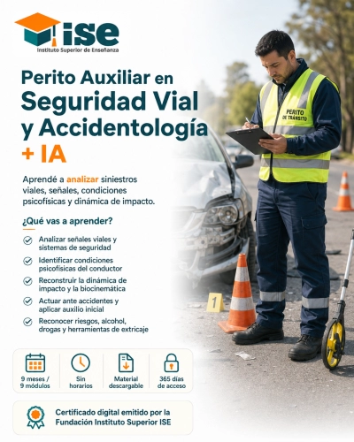 Perito Auxiliar en Seguridad Vial y Accidentología + IA